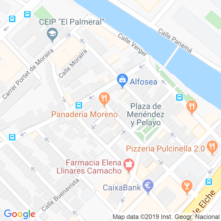 Código Postal calle Callosa D'en Sarria en Alacant/Alicante