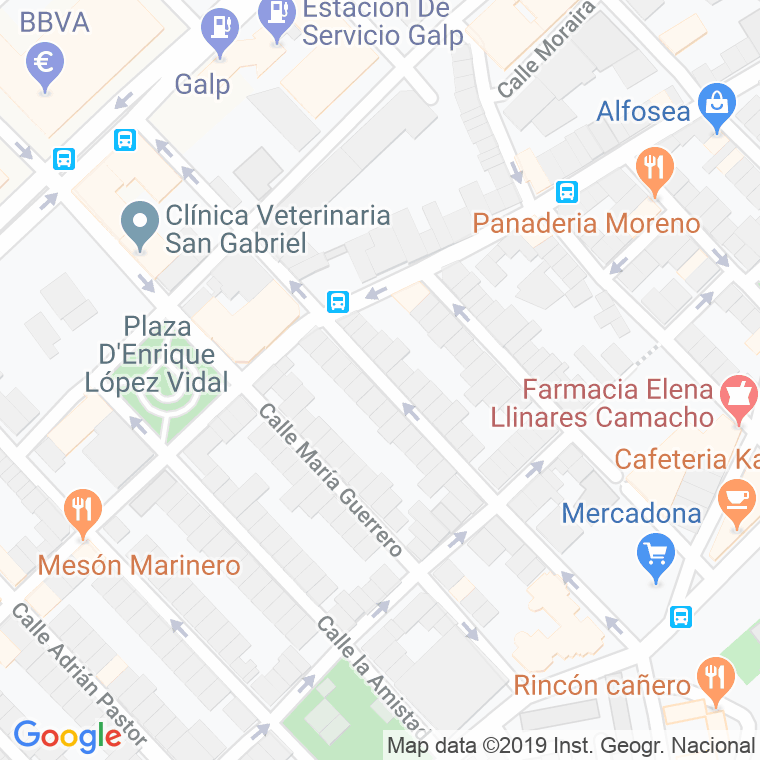 Código Postal calle Cincuenta, Los en Alacant/Alicante
