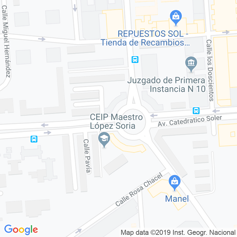 Código Postal calle Division Azul, plaza (Impares Del 1 Al 3)  (Pares Del 2 Al 4) en Alacant/Alicante