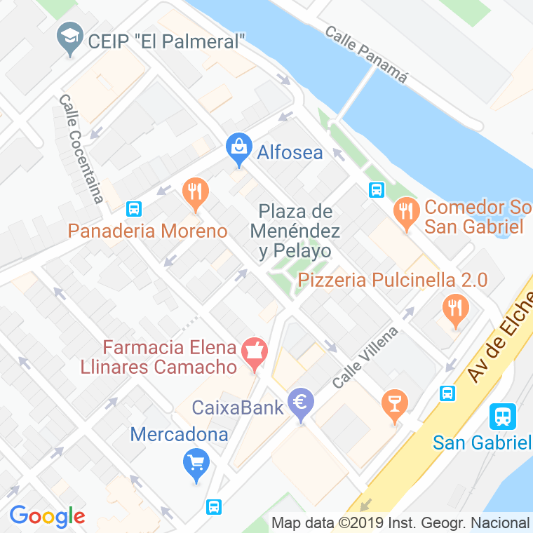 Código Postal calle Menendez Pelayo, plaza en Alacant/Alicante