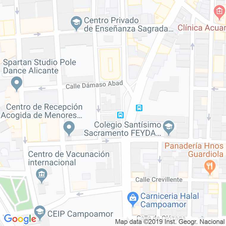 Código Postal calle Fomento en Alacant/Alicante