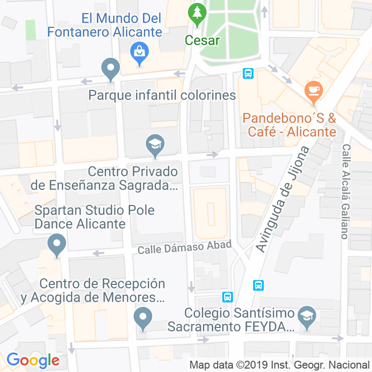 Código Postal calle Ingeniero Sanchis Pujalte en Alacant/Alicante