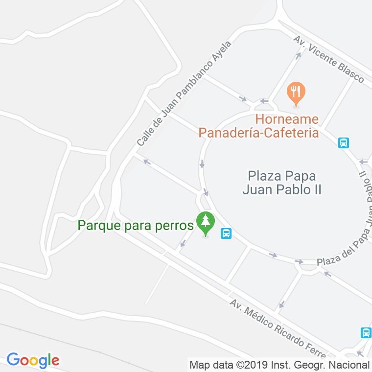 Código Postal calle Pascual Bone en Alacant/Alicante