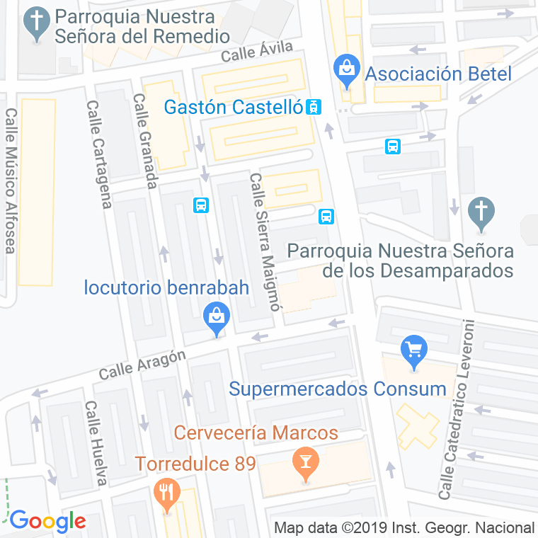 Código Postal calle Sierra Maigmo en Alacant/Alicante