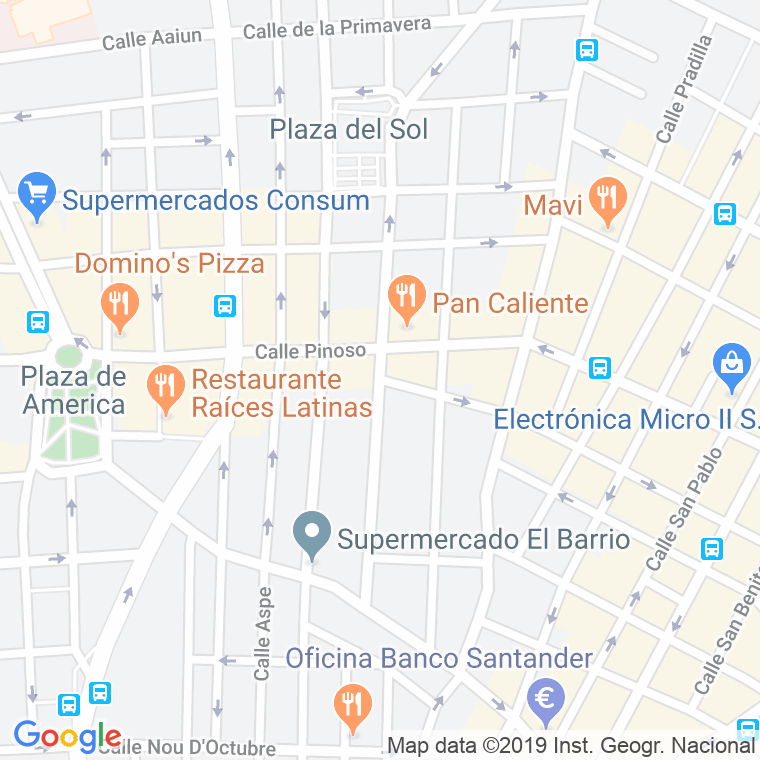 Código Postal calle Montero Rios en Alacant/Alicante