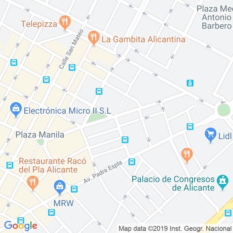 Código Postal calle Enrique Madrid en Alacant/Alicante