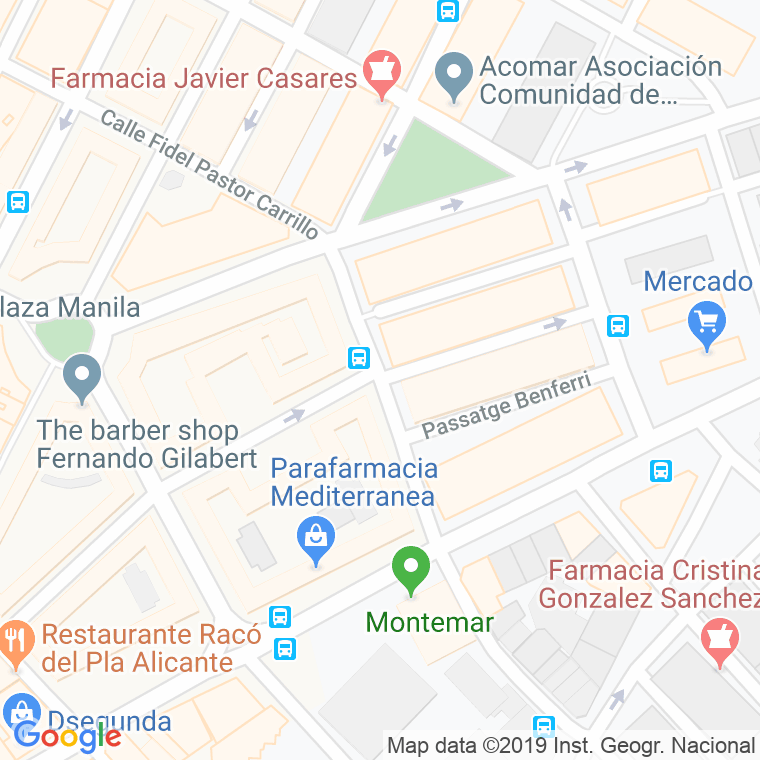 Código Postal calle Enrique Perez Cascales, travesia en Alacant/Alicante