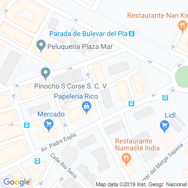 Código Postal calle Huesca en Alacant/Alicante