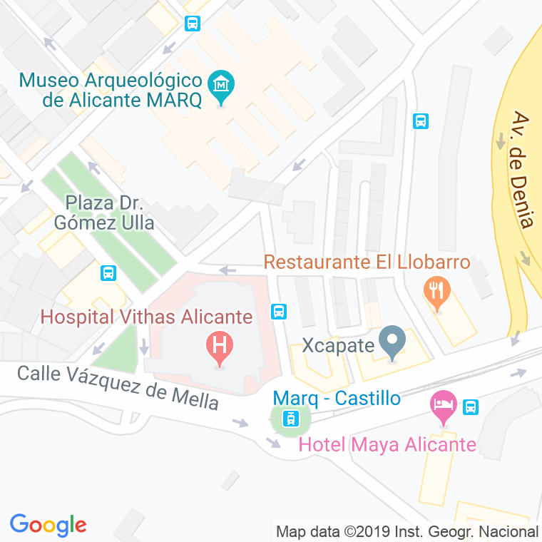 Código Postal calle Palacios Valdes en Alacant/Alicante