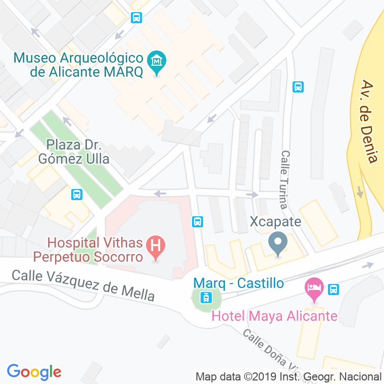 Código Postal calle Valero Bermejo en Alacant/Alicante