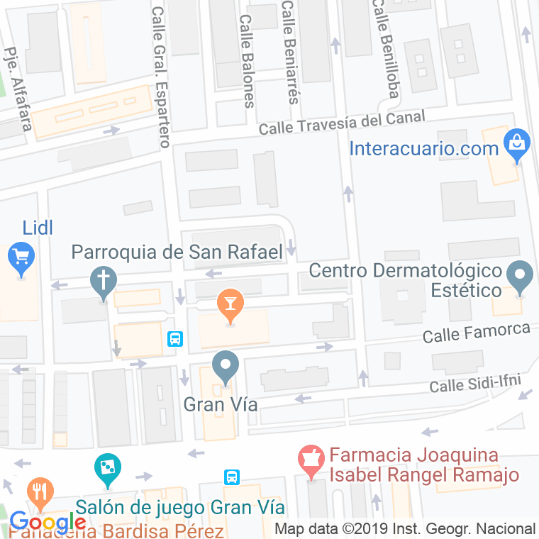 Código Postal calle Cuatretondeta en Alacant/Alicante