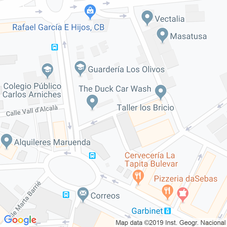 Código Postal calle Doctor Angel Tello Ortiz en Alacant/Alicante