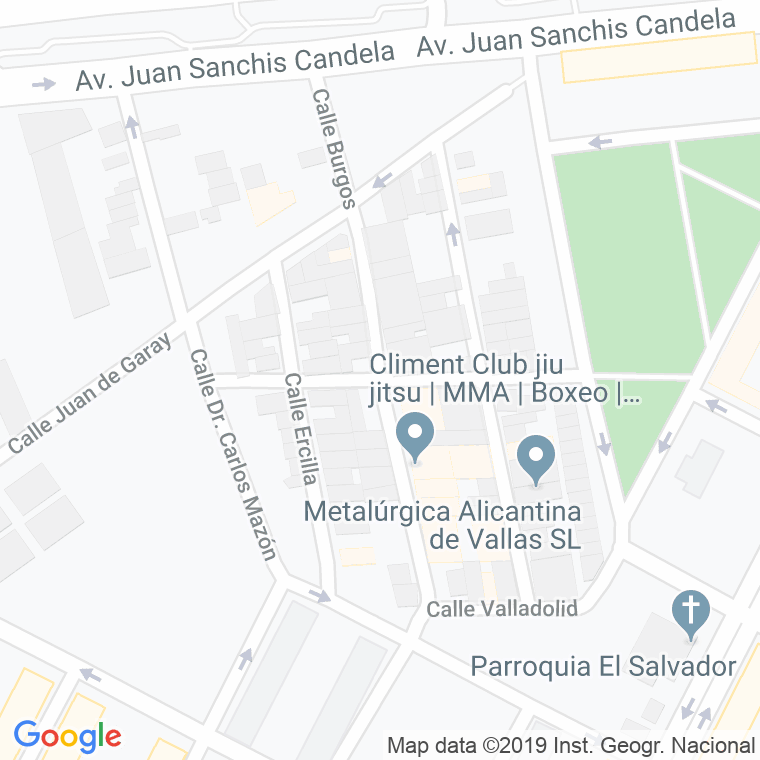Código Postal calle Guadalajara en Alacant/Alicante