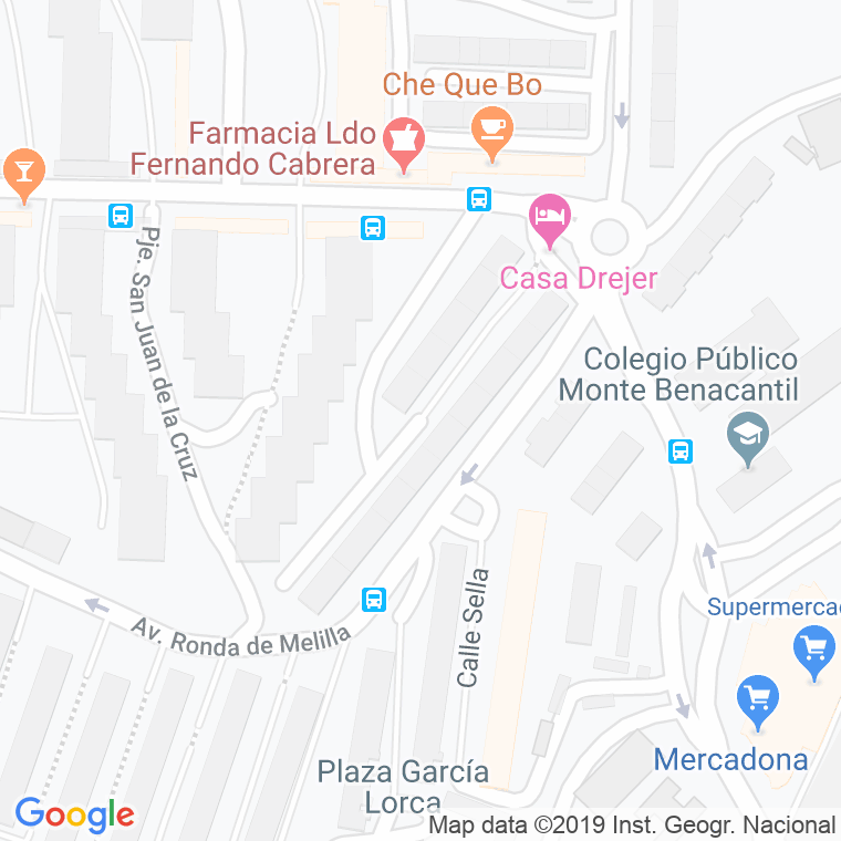 Código Postal calle Maestro Chueca en Alacant/Alicante