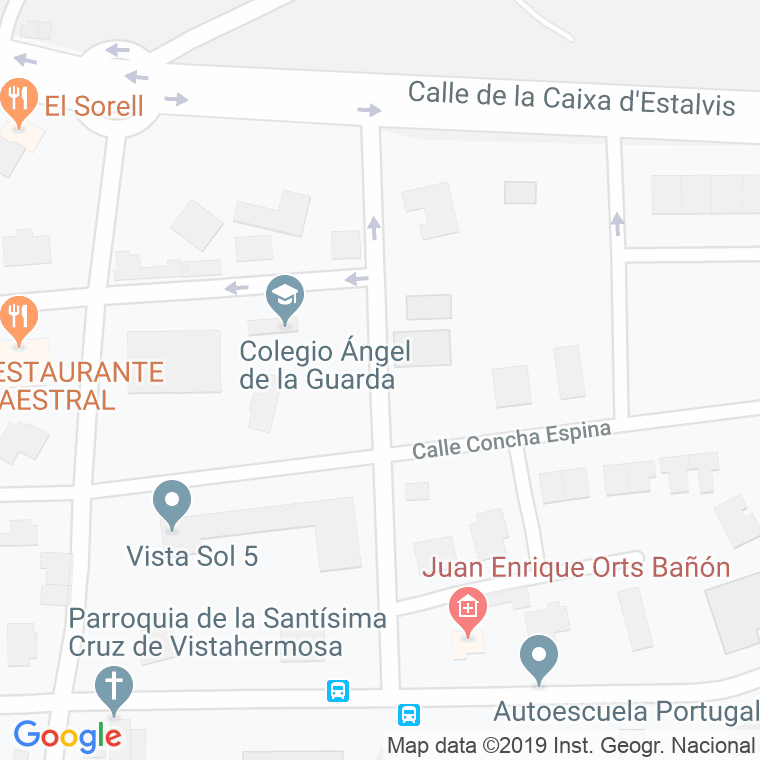 Código Postal calle Antulio San Juan en Alacant/Alicante