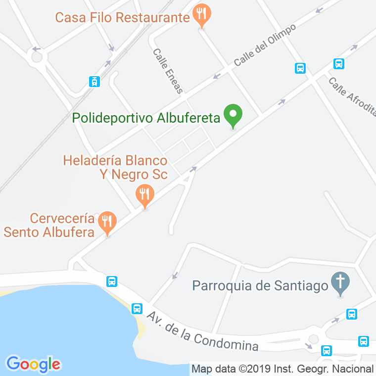 Código Postal calle Apolo en Alacant/Alicante