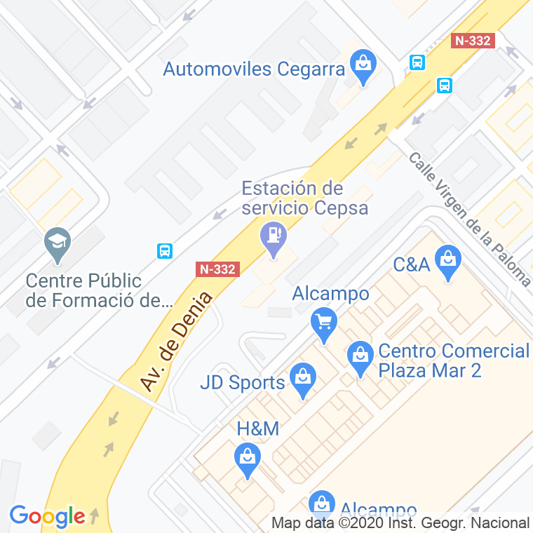 Código Postal calle Goteta, La en Alacant/Alicante