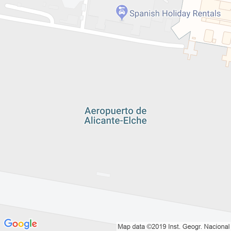 Código Postal calle Aeropuerto Del Altet (Alicante) en Alacant/Alicante