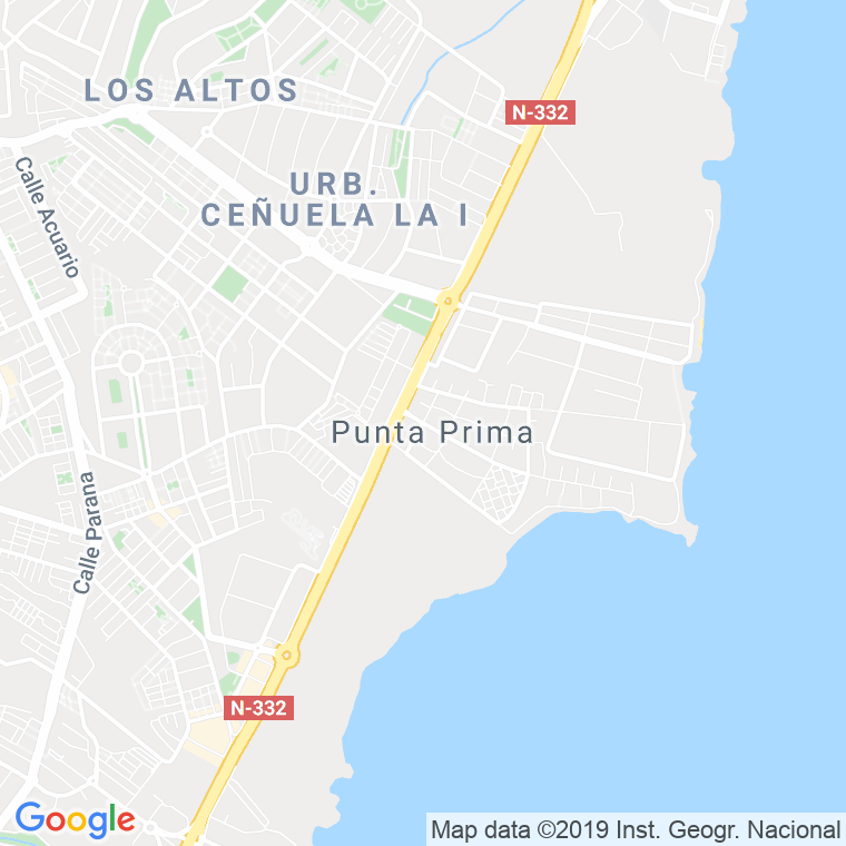 Código Postal de Punta Prima en Alicante