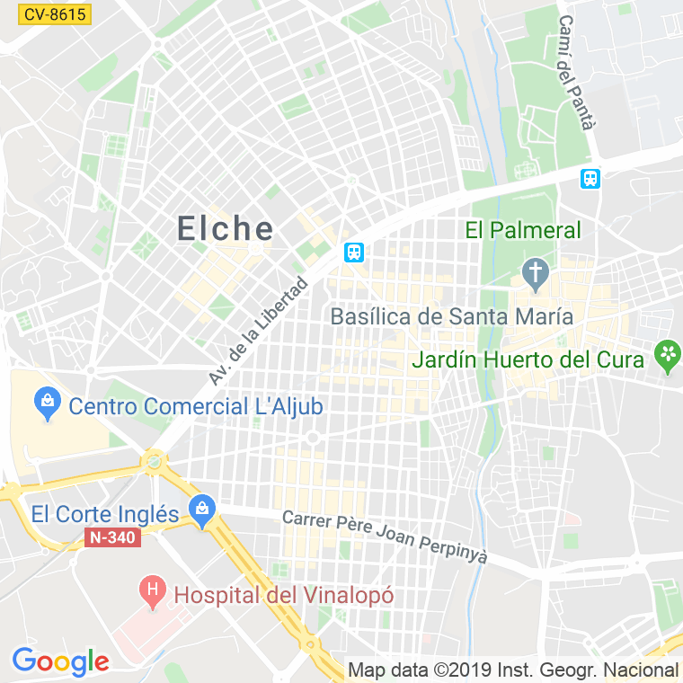 Código Postal calle Eloy Gonzalo en Elx/Elche