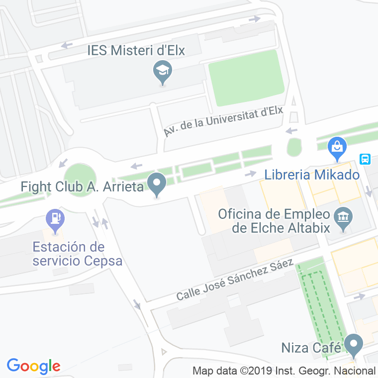 Código Postal calle Guadassuar, avenida en Elx/Elche