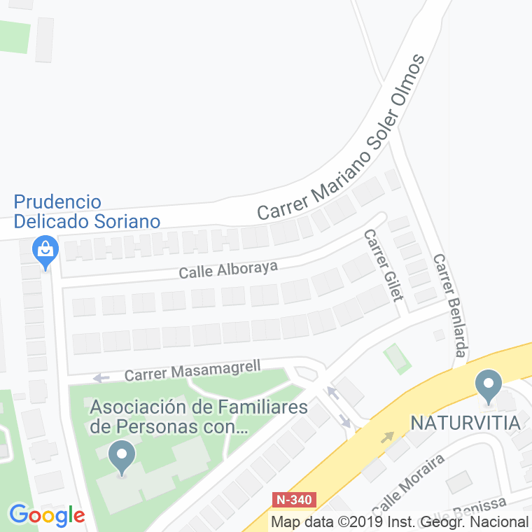 Código Postal calle Alboraya en Elx/Elche