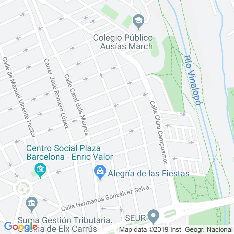 Código Postal calle Antonio Martinez Garcia en Elx/Elche