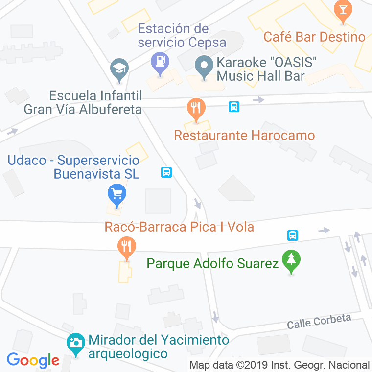 Código Postal calle Nasa en Alacant/Alicante