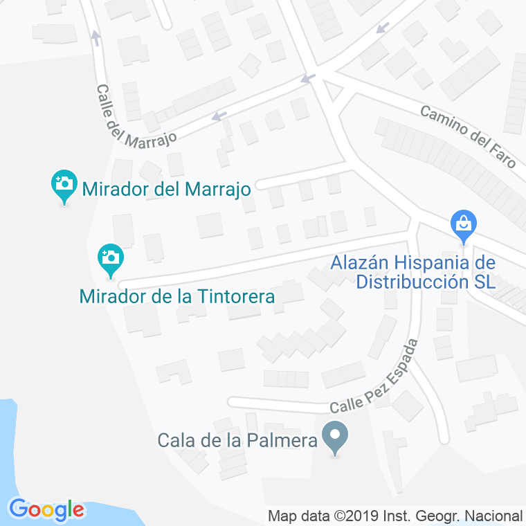 Código Postal calle Tintorera en Alacant/Alicante