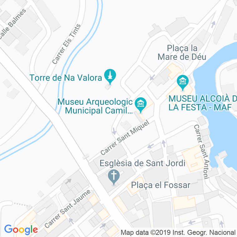 Código Postal calle Buidaoli en Alcoi/Alcoy