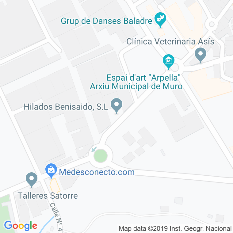 Código Postal calle Benisaido, Del, pas en Alcoi/Alcoy