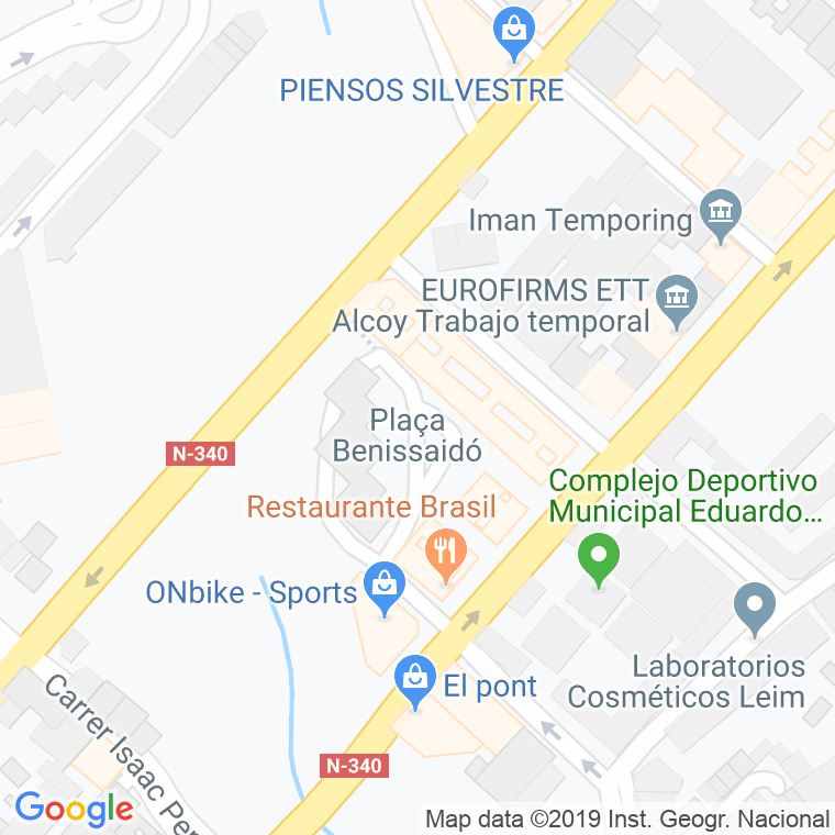 Código Postal calle Benisaido, plaça en Alcoi/Alcoy