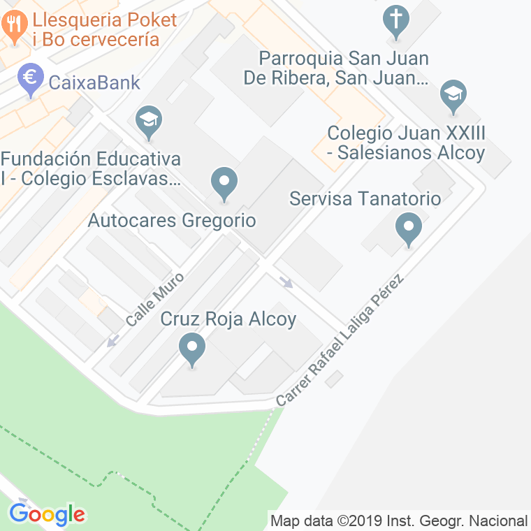 Código Postal calle Rois De Corella en Alcoi/Alcoy