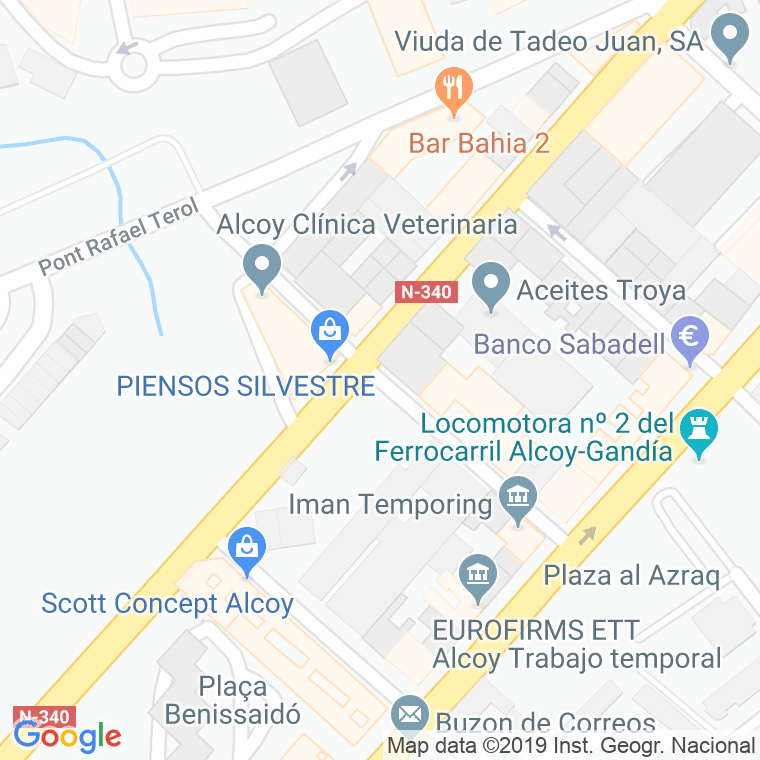 Código Postal calle Severino Albarracin en Alcoi/Alcoy