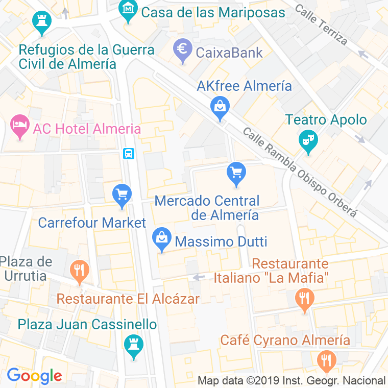 Código Postal calle Aguilar De Campoo en Almería