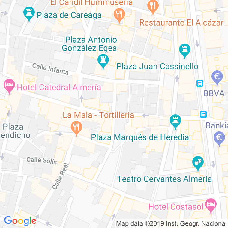 Código Postal calle Lucano en Almería