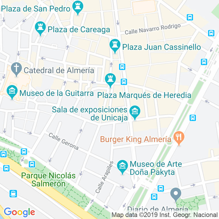 Código Postal calle Marques De Heredia, plaza en Almería