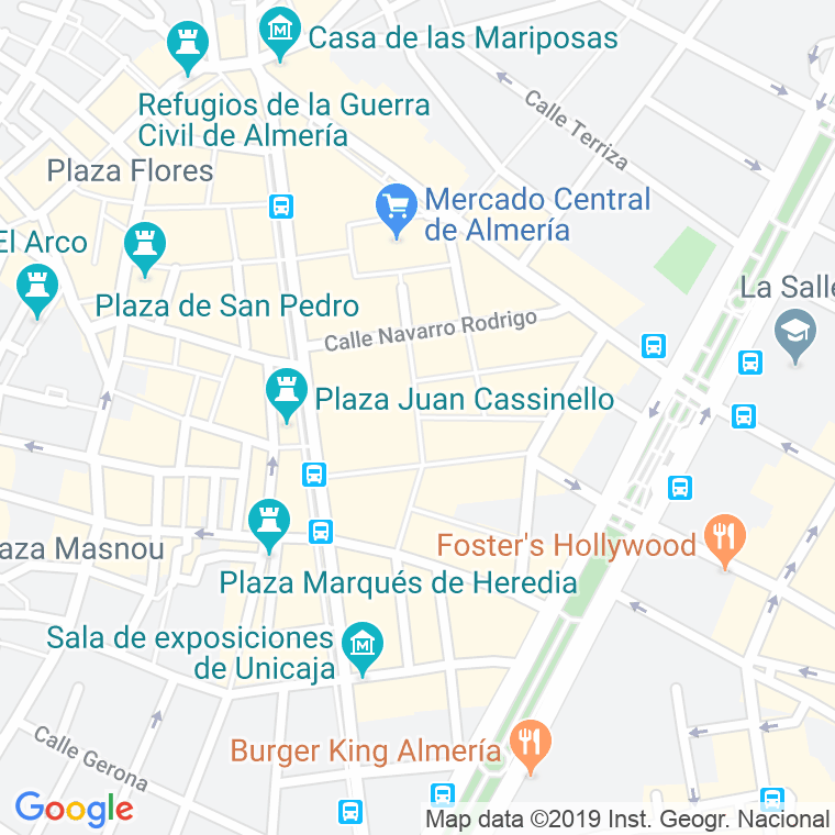Código Postal calle Minero en Almería