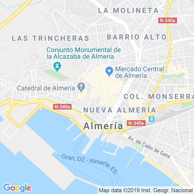 Código Postal calle Murillo en Almería