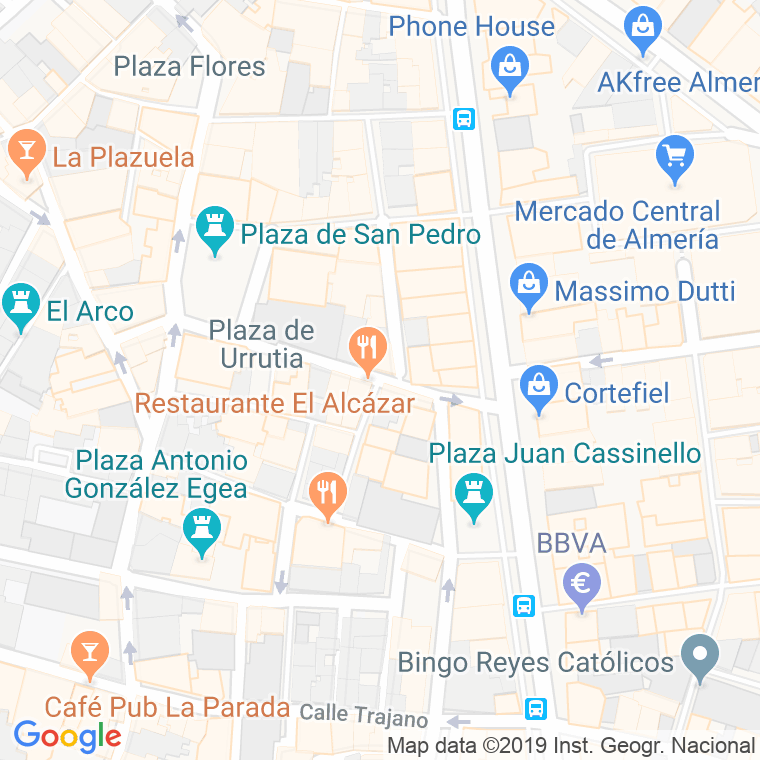 Código Postal calle Ricardos en Almería