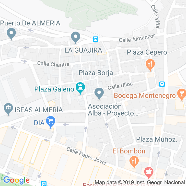 Código Postal calle Anibal en Almería