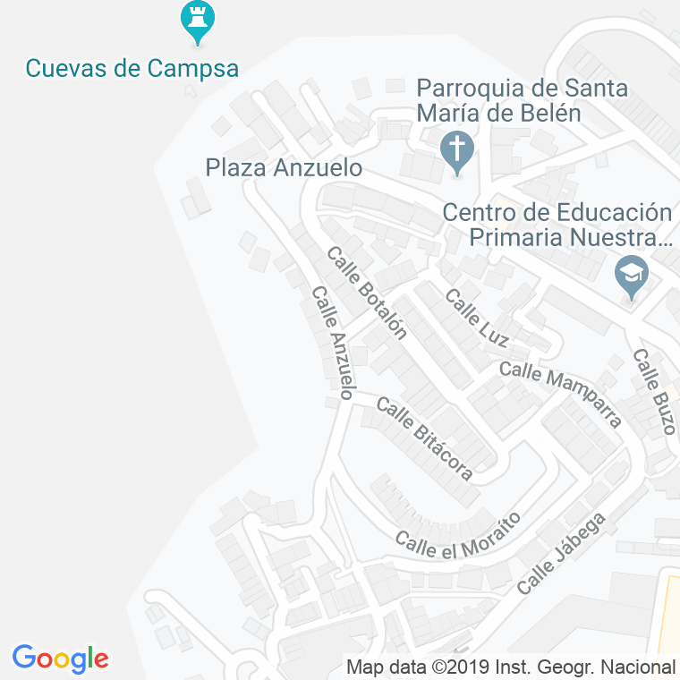 Código Postal calle Anzuelo en Almería