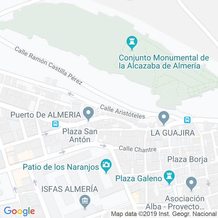 Código Postal calle Aristoteles en Almería