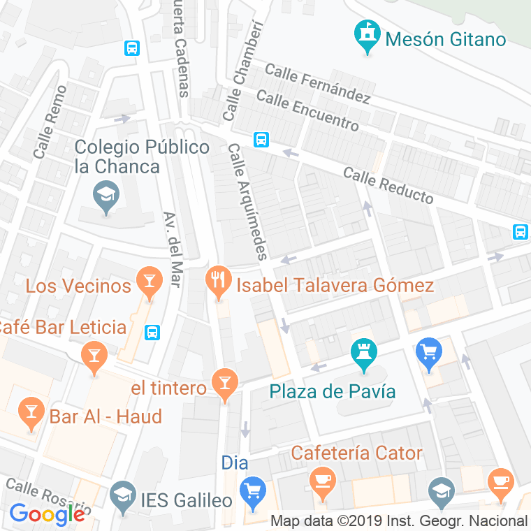 Código Postal calle Arquimedes en Almería