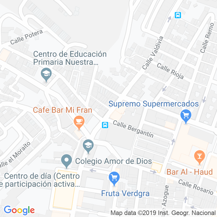 Código Postal calle Arrayanes en Almería