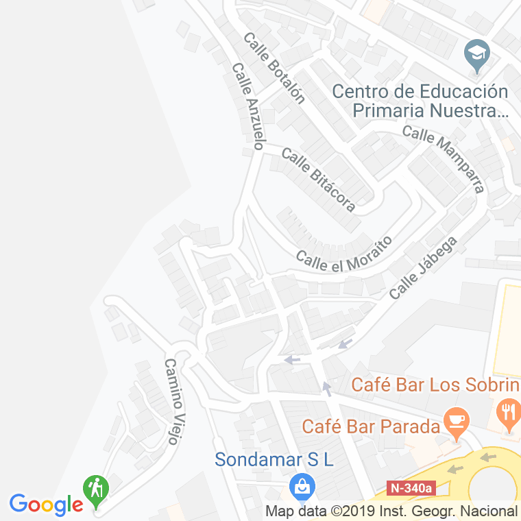 Código Postal calle Canteras Viejas, callejon en Almería