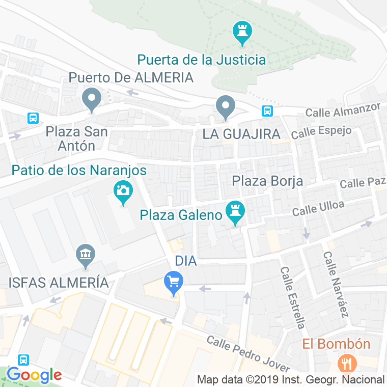 Código Postal calle Clarin en Almería
