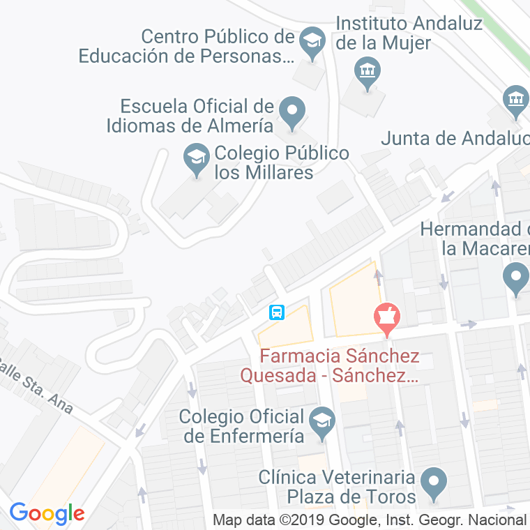Código Postal calle Hoyo Tres Marias en Almería