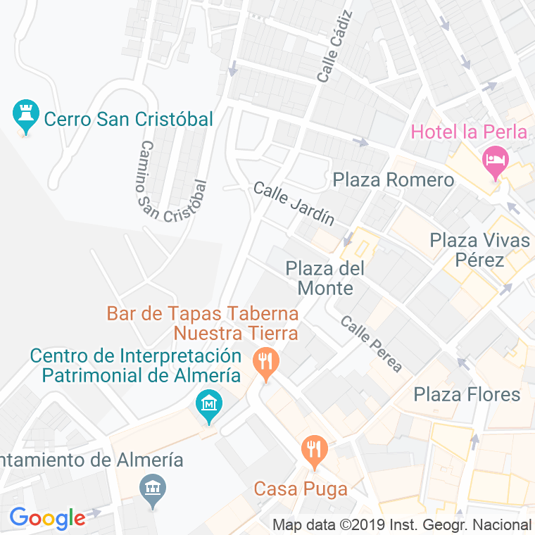 Código Postal calle Luzan en Almería