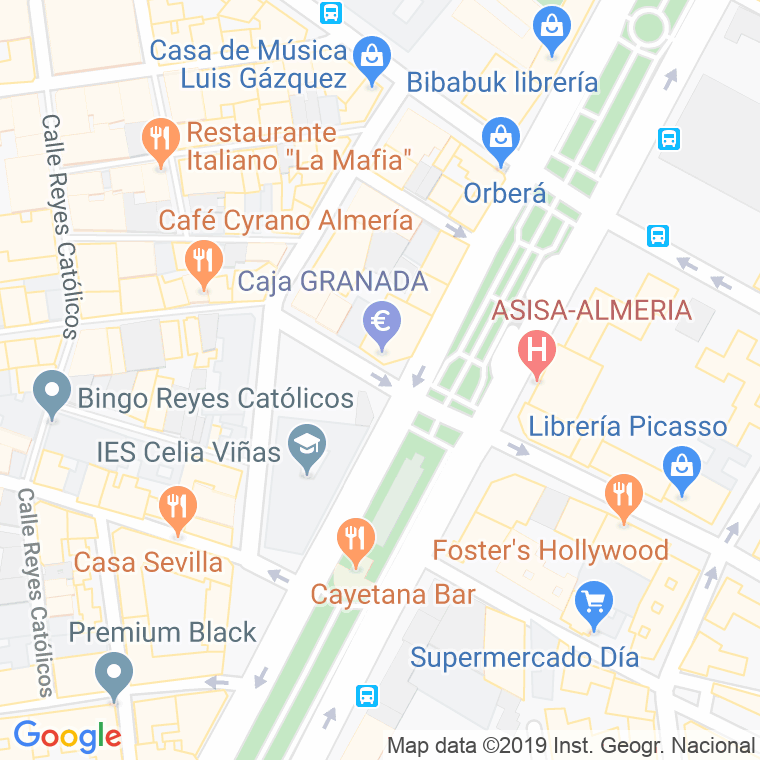 Código Postal calle Eguilior en Almería
